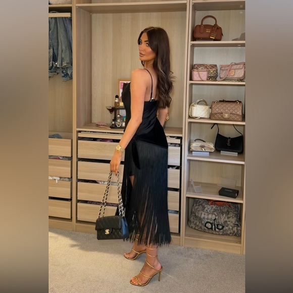 ✨LAST ZARA COMBINATION FRINGE LONG DRESS - Picture 7 of 17